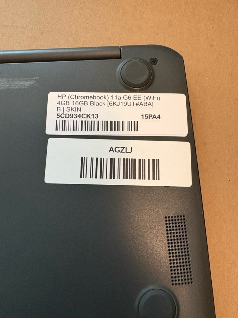 HP Chromebook 11a G6 EE (WiFi) Laptop in Matte Black with Chrome Accent. - Picture 5 of 9